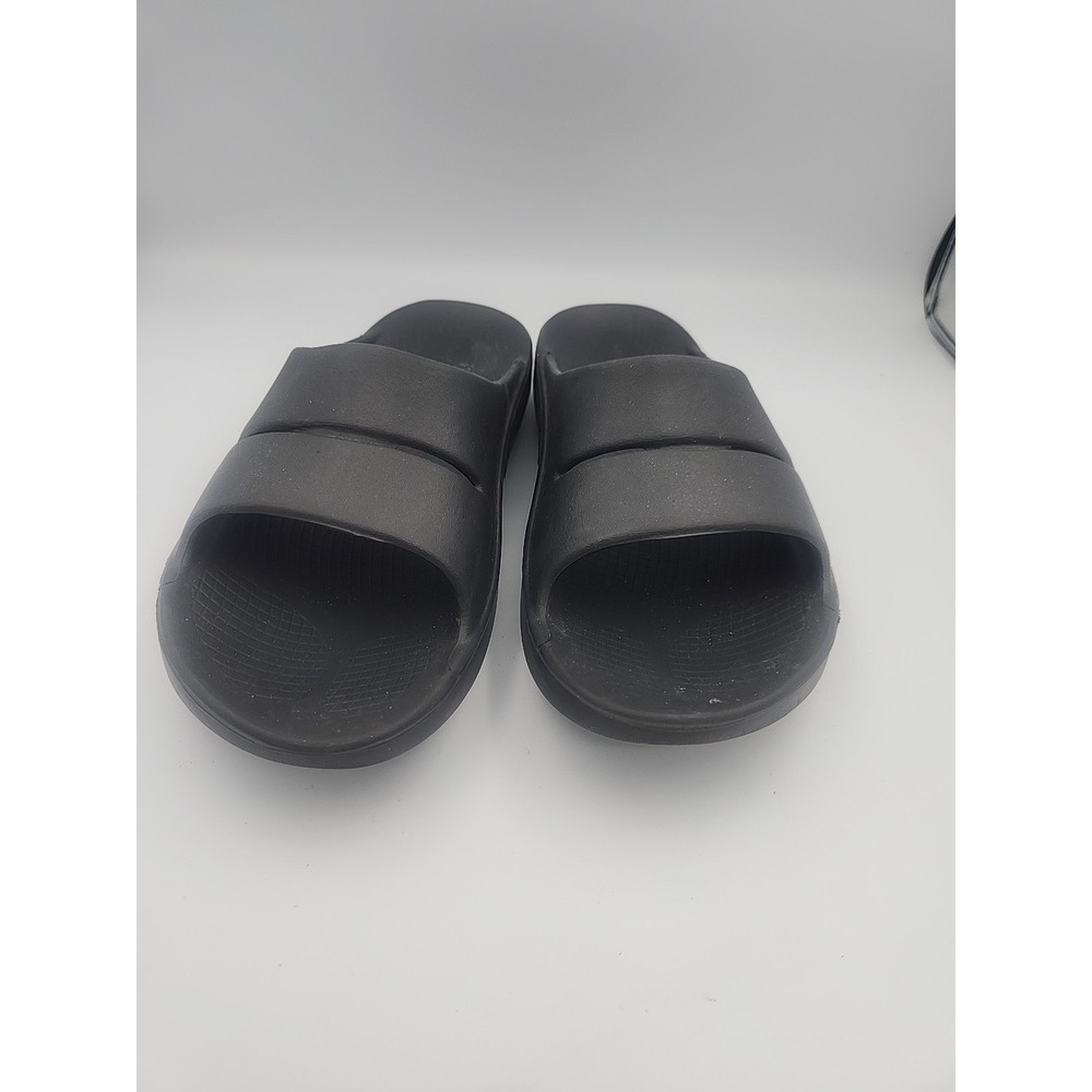 Oofos Ooahh Recovery  Slide Black Size Men's  10 Womens 12‎